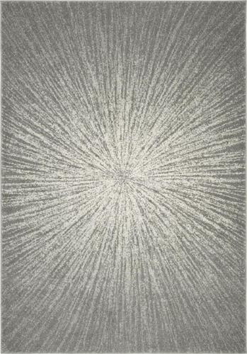 SAFAVIEH Evoke Vana Abstract Geometric Area Rug, Dark Grey/Ivory, 4'*6'