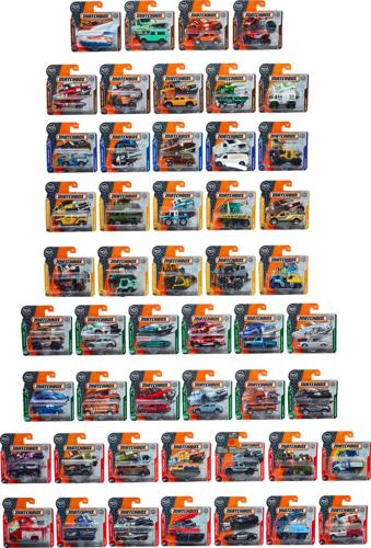 Matchbox Set of 50 1:64 Scale Toy Cars and Trucks