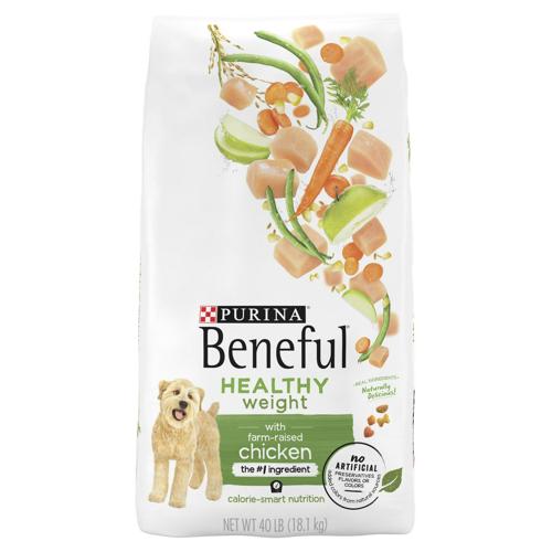 Purina Beneful Healthy Weight Dry Dog Food With Farm-Raised Chicken, 40 lb. Bag