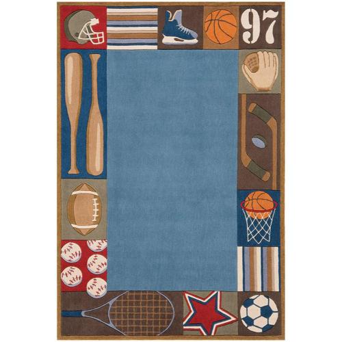 Lil' Momeni Whimsy Sports Collection Kids Area Rug