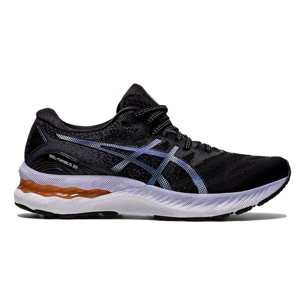 Women's Asics Gel-Nimbus 23, Black/Carrier Grey, 8.5 B Medium