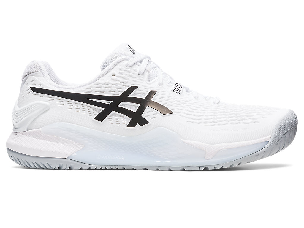 Men's Asics Gel-Resolution 9, White/Black, 12 D Medium