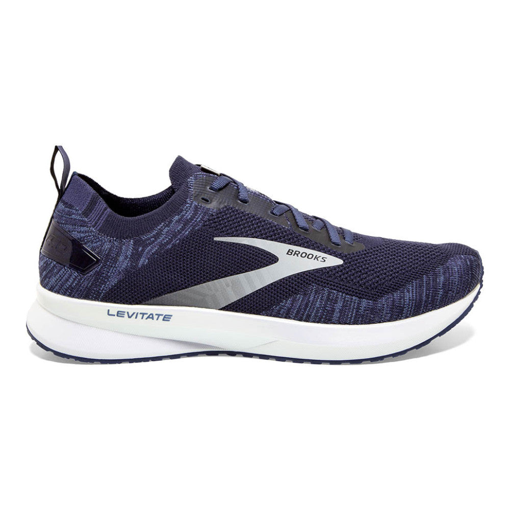Men's Brooks Levitate 4, Navy/Grey/White, 11 D Medium