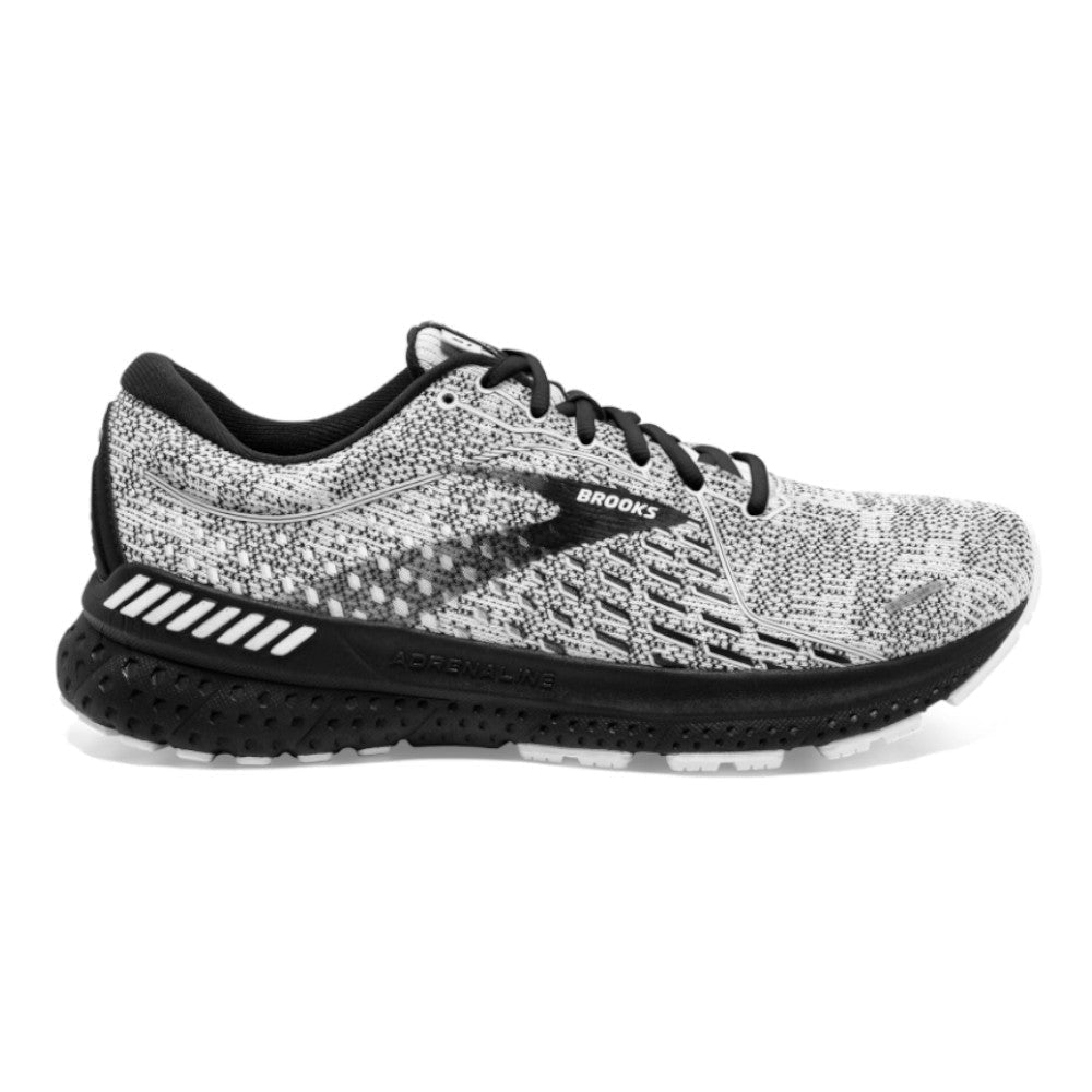 Men's Brooks Adrenaline GTS 21, White/Grey/Black, 12 2E Wide