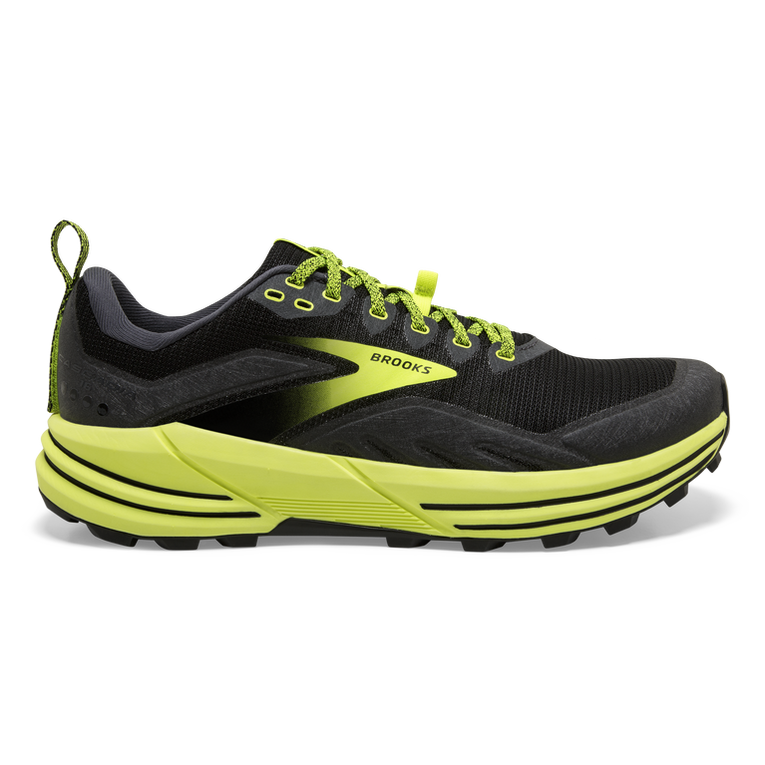 Men's Brooks Cascadia 16, Black/Ebony/Nightlife, 12 D Medium