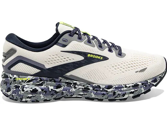 Men's Brooks Ghost 15, WhisperWhite/Eclipse/Nightlife, 12 D Medium