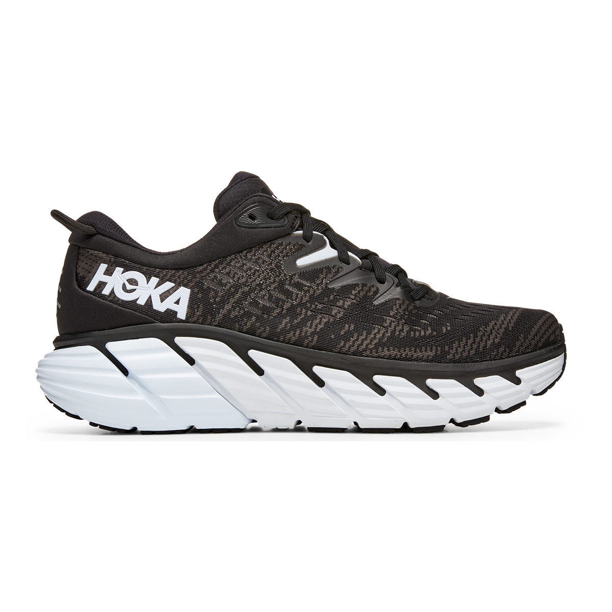 Men's Hoka One One Gaviota 4, Black/White, 11 D Medium