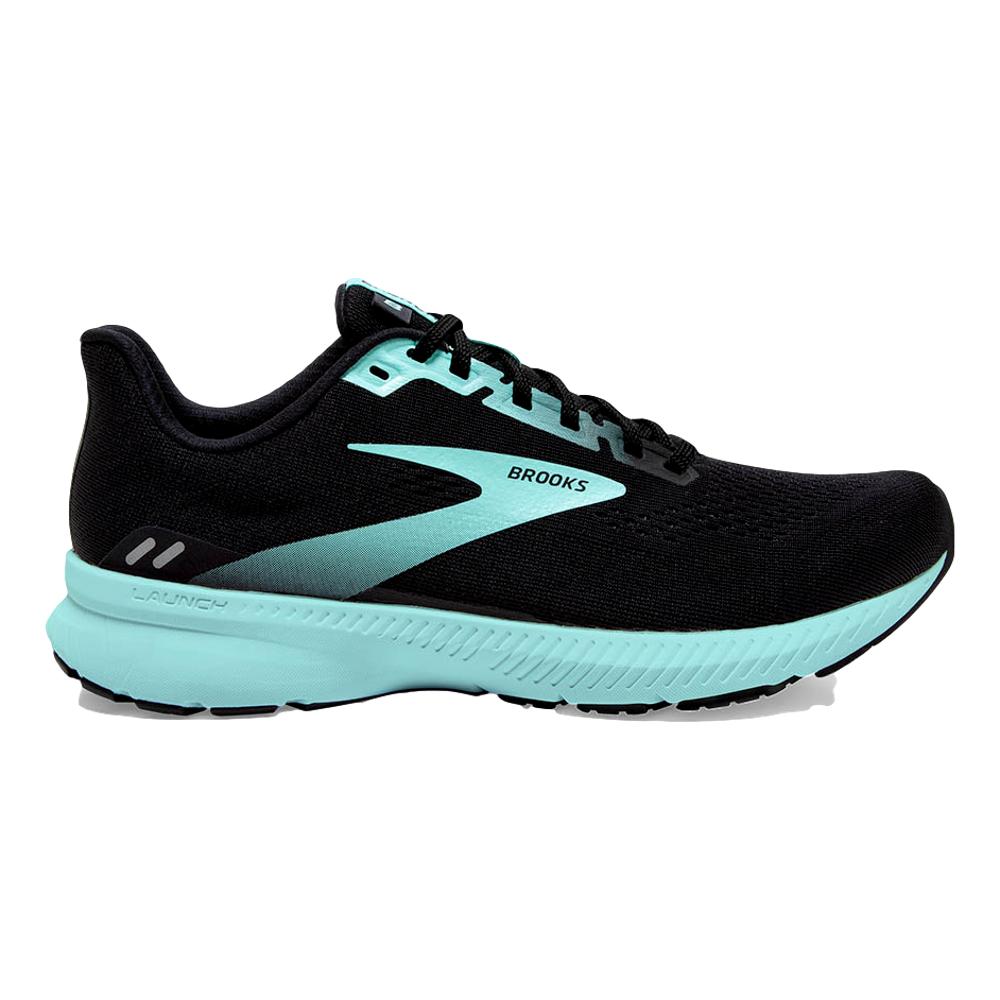 Women's Brooks Launch 8, Black/Ebony/Blue Tint, 9.5 B Medium