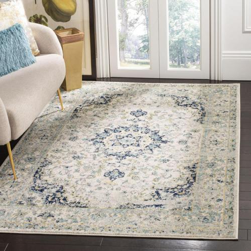 SAFAVIEH Madison Collection MAD155M Ivory / Blue Rug