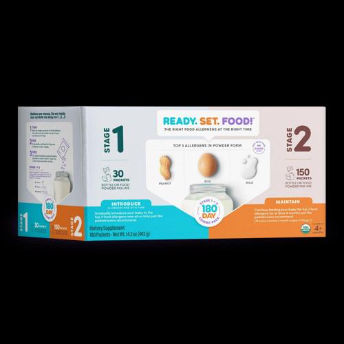 Ready, Set, Food! Early Allergen Introduction Stage 1 + 2 Mix-Ins, 180 Day PK, Unflavored