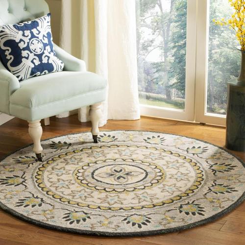 SAFAVIEH Novelty NOV606F Handmade Ivory / Grey Rug