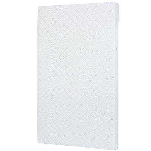 Dream On Me, Holly 3a Fiber Portable Crib Mattress I Waterproof I Green Guard Gold Certified I 10 Years Manufacture Warranty I Vinyl Cover I I Mini Crib Mattress