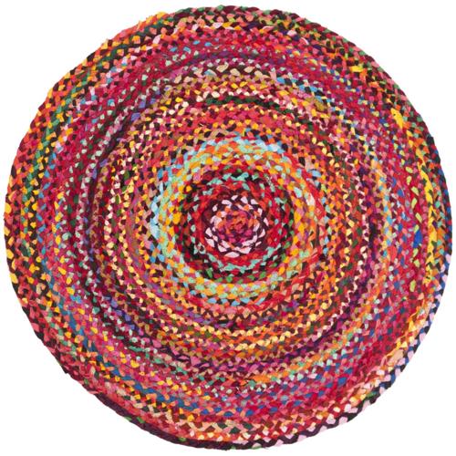 SAFAVIEH Braided BRD452P Handwoven Rust / Multi Rug