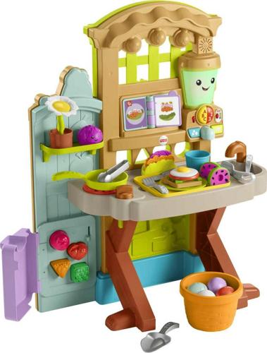 Fisher-Price Laugh and Learn Grow-the-Fun Garden to Kitchen Playset