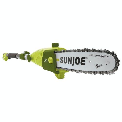 Sun Joe SWJ803E Electric Multi-Angle Pole Chain Saw , 10 inch - 8.0 Amp (Green)