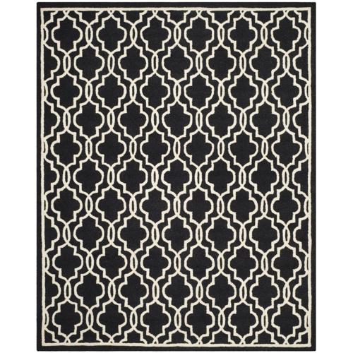SAFAVIEH Cambridge CAM131E Handmade Black / Ivory Rug