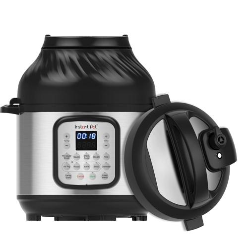 Instant Pot 8 Quart Crisp Multi-Cooker + Air Fryer, 9-in-1: Pressure Cook, Steam, Slow Cook, SautA(C), Air Fry, Bake, Broil, Roast, Keep Warm, Rice, Oatmeal