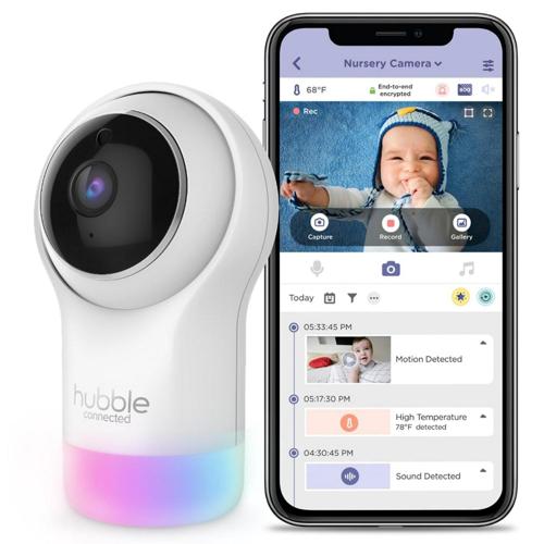 Hubble Nursery Pal Glow, Smart HD Baby Montior with Night Light