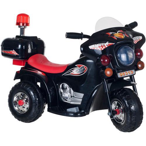 Ride on Toy, 3 Wheel Motorcycle for Kids, Battery Powered Ride On Toy by Lil Rider Ride on Toys for Boys and Girls, Toddler - 4 Year Old, Black