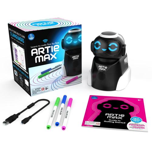 Educational Insights Artie Max STEM Coding Robot Toy with 5 Languages and Wi-Fi, Turns Code into Art, Gift, Kids Boys and Girls, Ages 8, 9, 10+