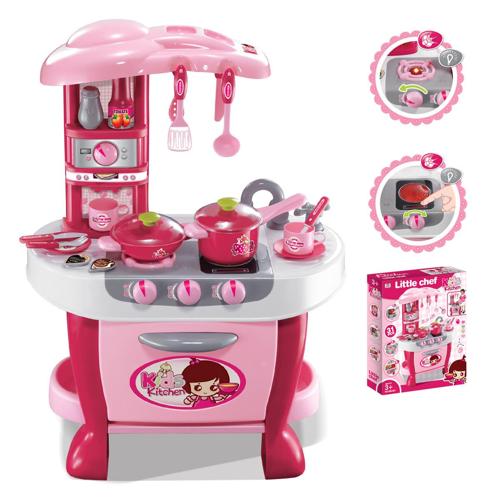 Kitchen Connection Deluxe Kitchen Appliance Cooking Play Set With Lights and Sound