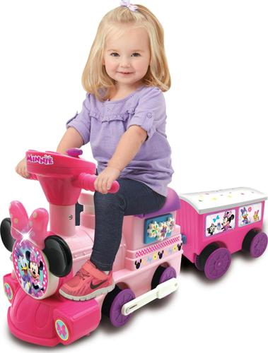 Disney Minnie Mouse 6-Volt Powered Train with Tracks and Caboose