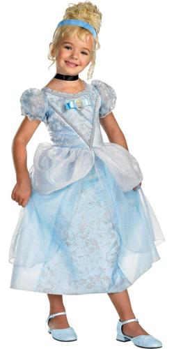 Disguise Cinderella Girl's Halloween Fancy-Dress Costume for Child, M (7-8)