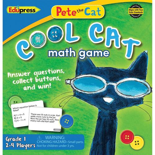 Edupressa c Pete the Cat Cool Cat Math Game, Grade 1