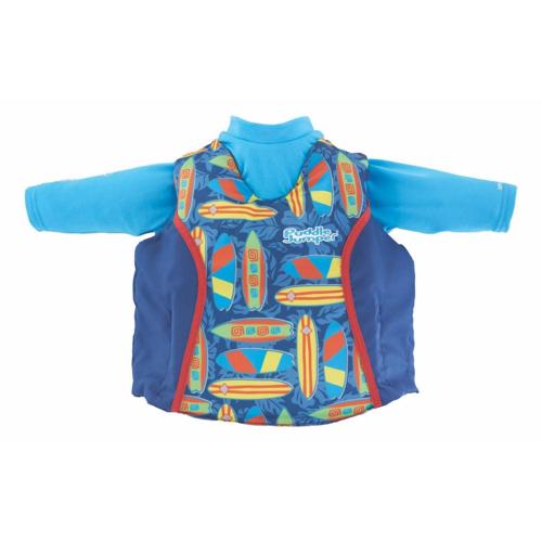 Puddle Jumper 2-in-1 Kids Life Jacket and Rash Guard for Children, Blue