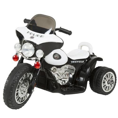 Ride on Toy, 3 Wheel Mini Motorcycle Trike for Kids, Battery Powered Toy by Hey! Play! a Toys for Boys and Girls, 2 - 5 Year Old - Police