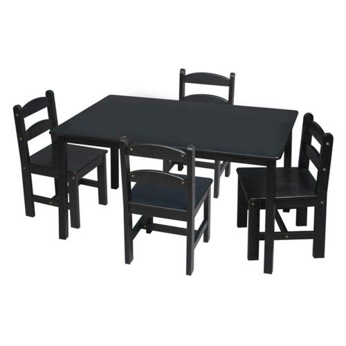 Gift Mark Rectangle Table and Chair Set - 5 Piece