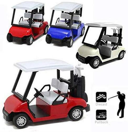 McMulligan's 4.5 Die-Cast Metal Golf Cart Toy 6pcs - Multicolor
