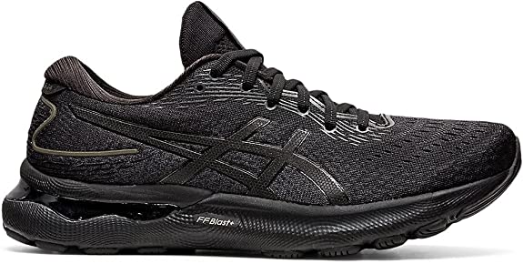 Men's Asics Gel-Nimbus 24, Black/Black, 12.5 D Medium
