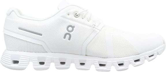 Men's On Cloud 5, All White, 7 D Medium