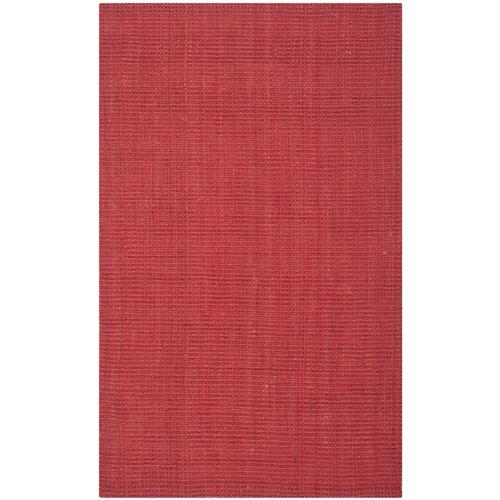 Safavieh NF730 Natural Fiber Area Rug-Finish:Red,Shape:Medium Rectangle,Size:5'*8'