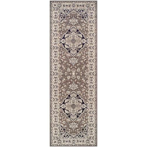 Superior Glendale Floral Indoor Runner Area Rug, Brown, 2' 7*8'