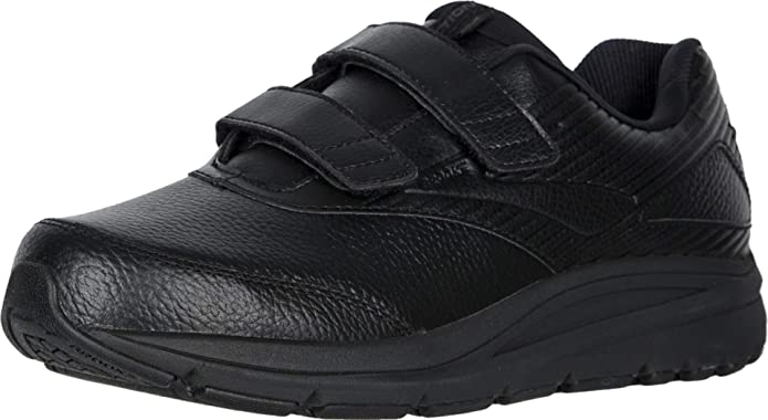 Men's Brooks Addiction Walker V-Strap 2, Black, 10.5 2E Wide