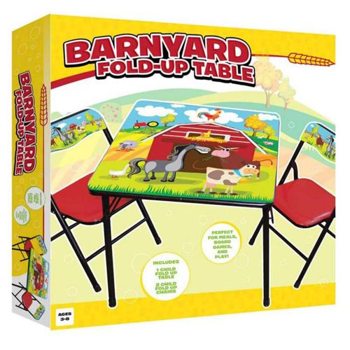 Gener8 GS75044 Barnyard table and Chair, Multi Color