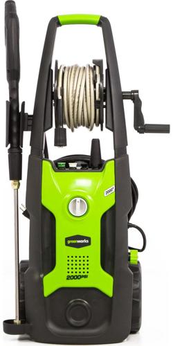 Greenworks 2000-PSI 13 Amp 1.2-GPM Electric Pressure Washer with Hose Reel, GPW2002