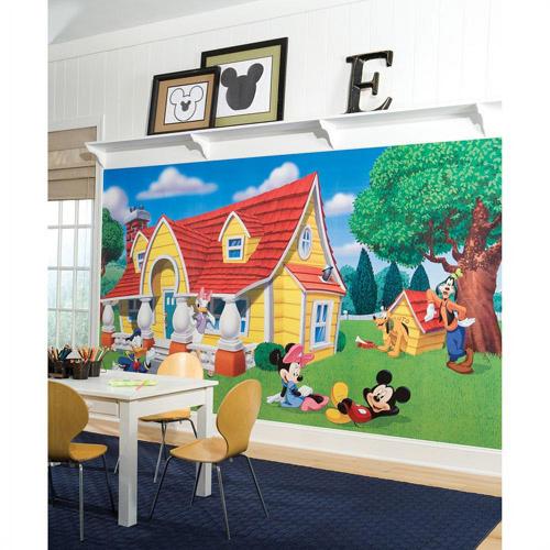 RoomMates Mickey and Friends Green Removable Wall Mural 6'*10.5'