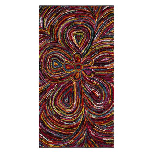 SAFAVIEH Aruba Georiana Geometric Floral Area Rug, Multi, 6'7*9'