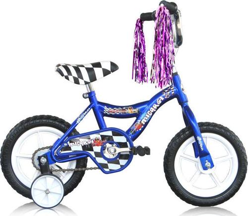 USToyOutlet 12 BMX Bicycle S-Type Frame EVA Tire No Brake Bike Kid's Bike - Blue