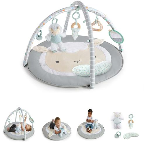 Ingenuity Sheppya s Spot Ultra Plush Baby Activity Gym and Tummy Time Mat, Newborn and up - Corrie