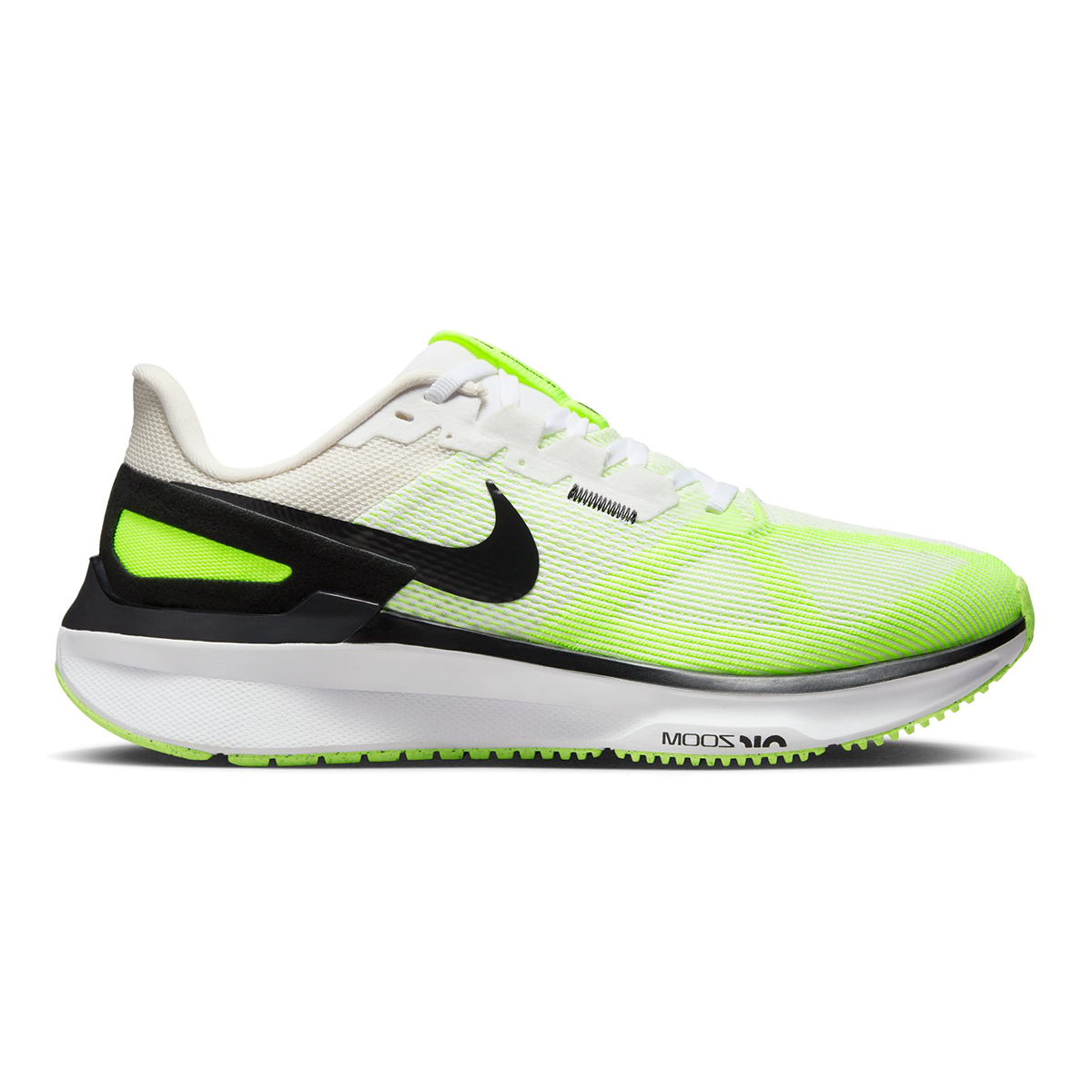 Men's Nike Structure 25, White/Black-Volt-Phantom, 13 D Medium
