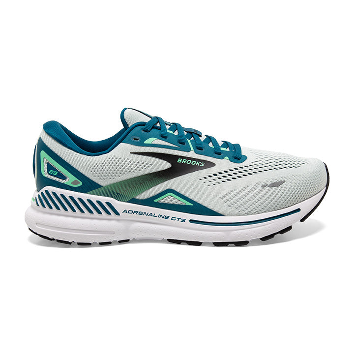 Men's Brooks Adrenaline GTS 23, Blue/Moroccan/Spring Bud, 9 D Medium