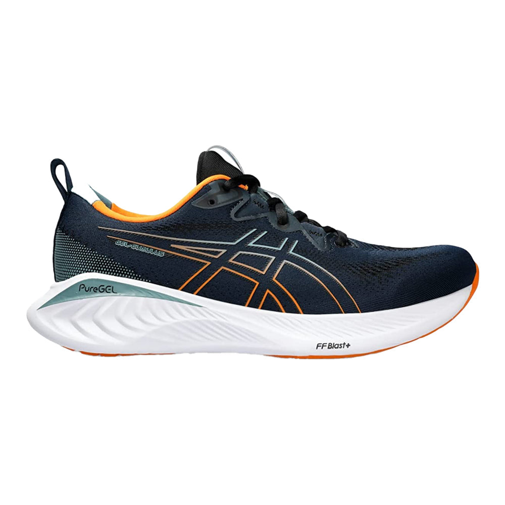 Men's Asics Gel-Cumulus 25, French Blue/Bright Orange, 11 D Medium