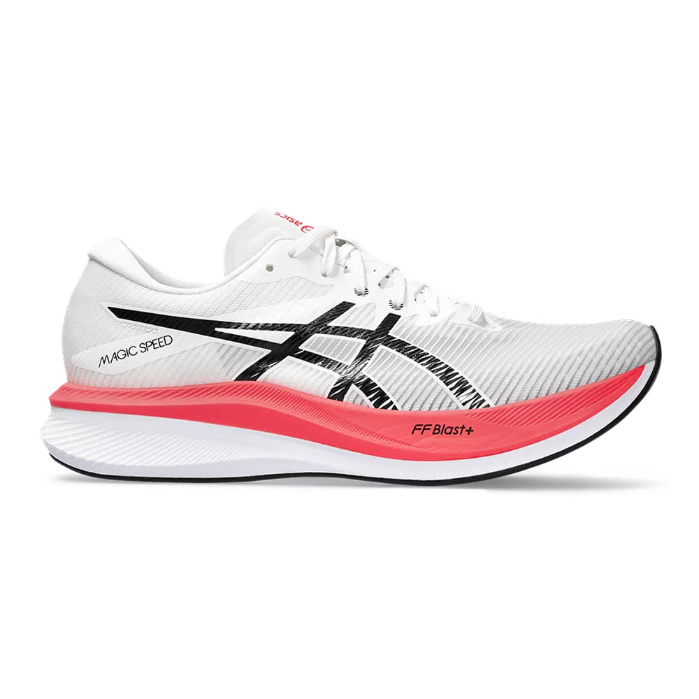 Men's Asics Magic Speed 3, White/Black, 11.5 D Medium