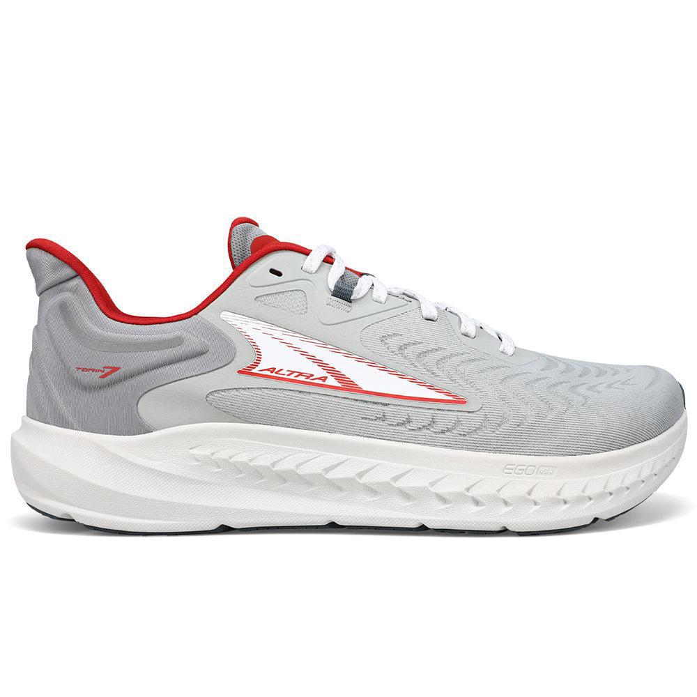 Men's Altra Torin 7, Gray/Red, 14 D Medium