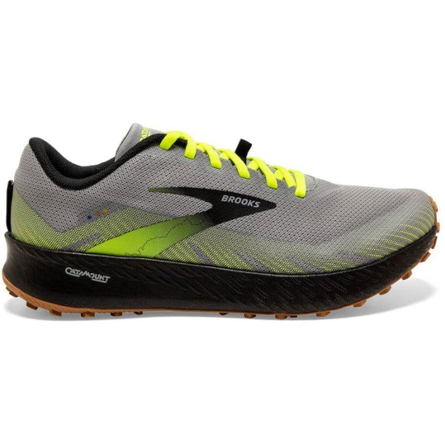 Men's Brooks Catamount, Grey/Nightlife/Black, 8.5 D Medium