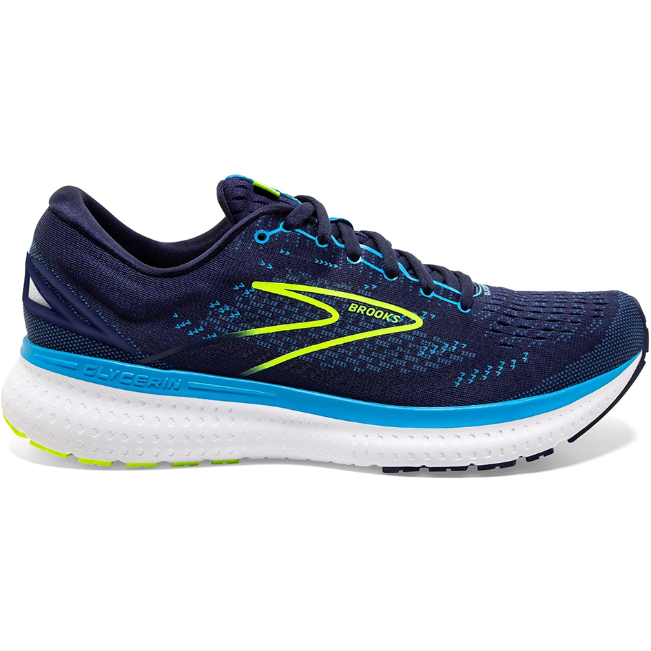 Men's Brooks Glycerin 19, Navy/Blue/Nightlife, 9 D Medium